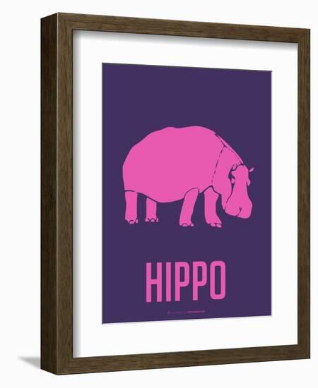 Hippo Pink-NaxArt-Framed Art Print