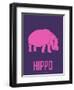 Hippo Pink-NaxArt-Framed Art Print