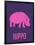 Hippo Pink-NaxArt-Framed Art Print