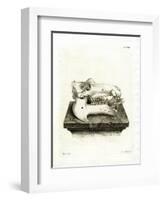 Hippo Skull-null-Framed Premium Giclee Print