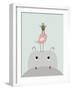 Hippo-Nanamia Design-Framed Art Print