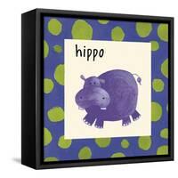 Hippo-null-Framed Stretched Canvas