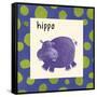 Hippo-null-Framed Stretched Canvas