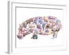 Hippo-Louise Tate-Framed Giclee Print