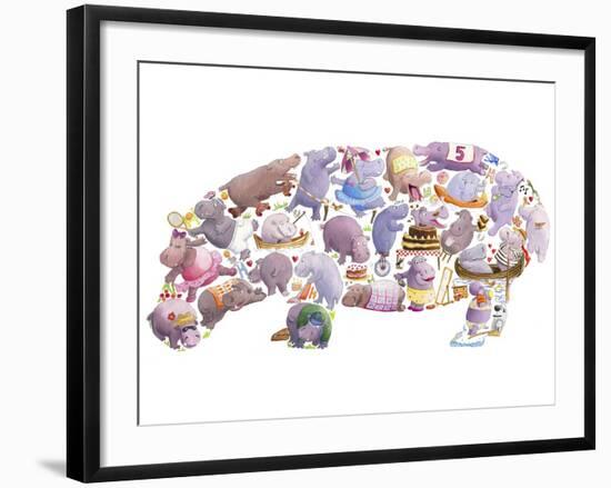 Hippo-Louise Tate-Framed Giclee Print