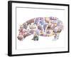 Hippo-Louise Tate-Framed Giclee Print