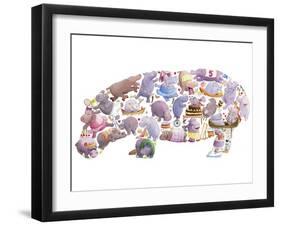 Hippo-Louise Tate-Framed Giclee Print