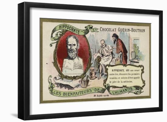 Hippocrates, Ancient Greek Physician-null-Framed Giclee Print