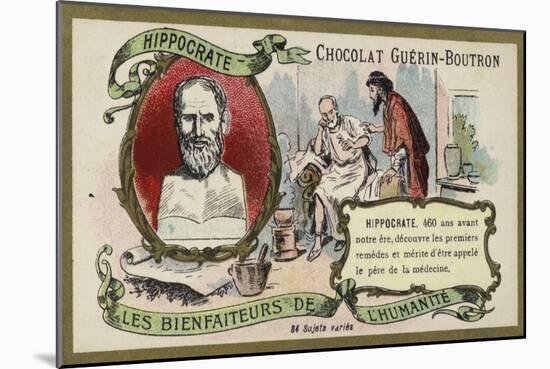 Hippocrates, Ancient Greek Physician-null-Mounted Giclee Print