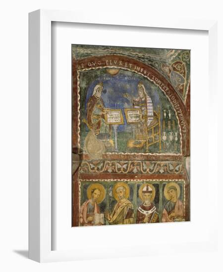 Hippocrates and Galen, Crypt of Anagni Cathedral-null-Framed Giclee Print