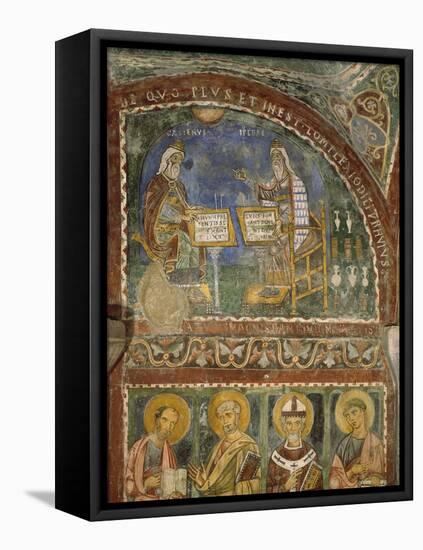 Hippocrates and Galen, Crypt of Anagni Cathedral-null-Framed Stretched Canvas