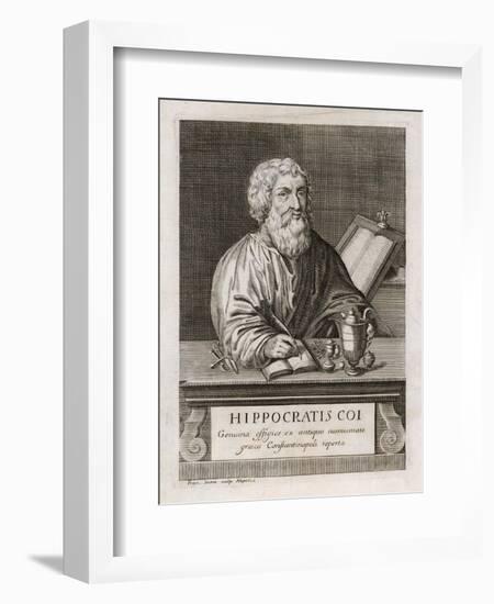 Hippocrates Greek Medical-Franceso Sesone-Framed Art Print