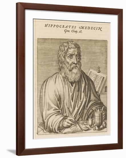 Hippocrates Greek Medical-Andre Thevet-Framed Art Print