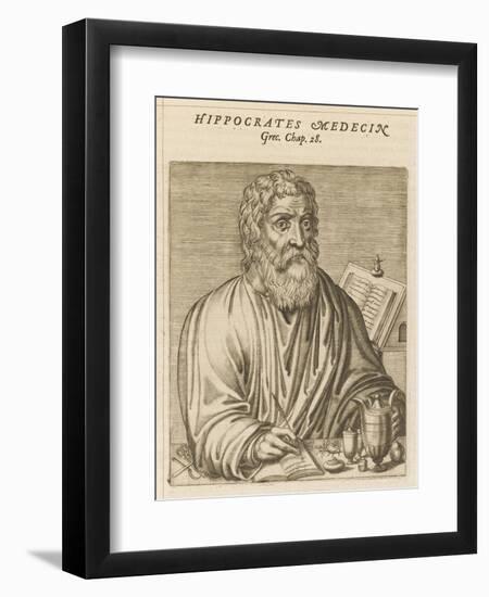 Hippocrates Greek Medical-Andre Thevet-Framed Art Print