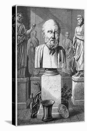Hippocrates of Cos, Ancient Greek Physician, 1866-null-Stretched Canvas