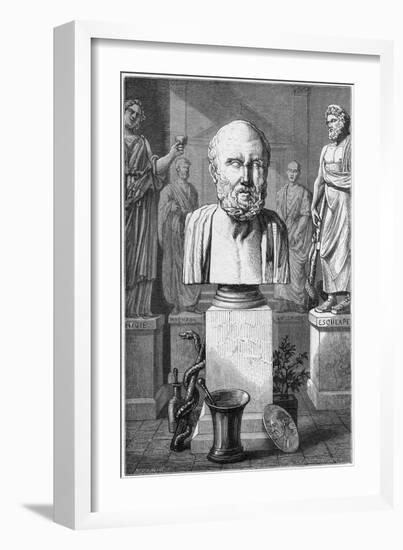 Hippocrates of Cos, Ancient Greek Physician, 1866-null-Framed Giclee Print