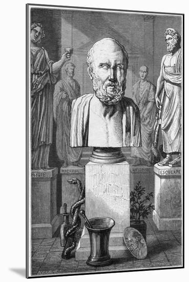 Hippocrates of Cos, Ancient Greek Physician, 1866-null-Mounted Giclee Print