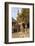 Hippocrates Plane Tree, fountain and mosque, Plateia Platanou, cobblestone square in autumn, Kos To-Eleanor Scriven-Framed Photographic Print
