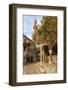 Hippocrates Plane Tree, fountain and mosque, Plateia Platanou, cobblestone square in autumn, Kos To-Eleanor Scriven-Framed Photographic Print