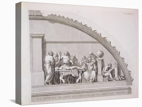 Hippocrates Teaching, from "A Description of the School of Surgery in Paris," Published 1780-null-Stretched Canvas