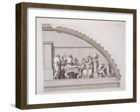 Hippocrates Teaching, from "A Description of the School of Surgery in Paris," Published 1780-null-Framed Giclee Print