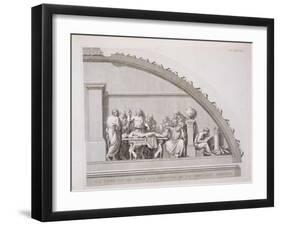 Hippocrates Teaching, from "A Description of the School of Surgery in Paris," Published 1780-null-Framed Giclee Print