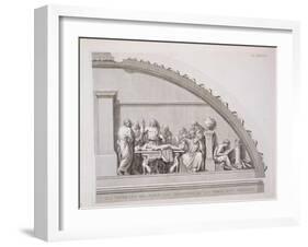 Hippocrates Teaching, from "A Description of the School of Surgery in Paris," Published 1780-null-Framed Giclee Print