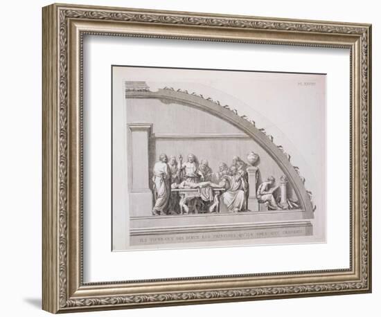 Hippocrates Teaching, from "A Description of the School of Surgery in Paris," Published 1780-null-Framed Giclee Print