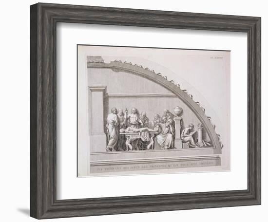 Hippocrates Teaching, from "A Description of the School of Surgery in Paris," Published 1780-null-Framed Giclee Print