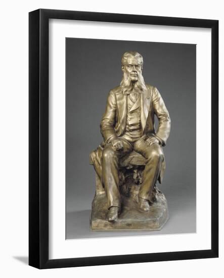 Hippolyte-Alfred Chauchard ( 1821-1909) assis, négociant, fondateur des Grands Magasins du Louvre-Henri Weigele-Framed Giclee Print