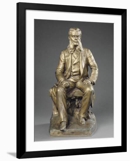 Hippolyte-Alfred Chauchard ( 1821-1909) assis, négociant, fondateur des Grands Magasins du Louvre-Henri Weigele-Framed Giclee Print