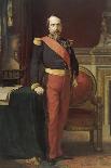 Napoléon III, en uniforme de général de Division, dans son Grand Cabinet aux Tuileries, en 1862-Hippolyte Flandrin-Giclee Print