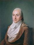 Portrait of Claude Henri de Rouvroy, Count of Saint-Simon, aged 35, 1848-Hippolyte Ravergie-Mounted Giclee Print