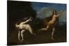 Hippomenes and Atalanta in a landscape by Francesco Albani-Francesco Albani-Stretched Canvas