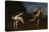 Hippomenes and Atalanta in a landscape by Francesco Albani-Francesco Albani-Stretched Canvas