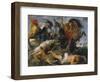 Hippopotamus and Crocodile Hunt, about 1615-Peter Paul Rubens-Framed Giclee Print