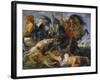 Hippopotamus and Crocodile Hunt, about 1615-Peter Paul Rubens-Framed Giclee Print