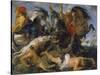 Hippopotamus and Crocodile Hunt, about 1615-Peter Paul Rubens-Stretched Canvas