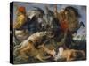 Hippopotamus and Crocodile Hunt, about 1615-Peter Paul Rubens-Stretched Canvas