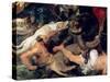 Hippopotamus and Crocodile Hunt, circa 1615-16-Peter Paul Rubens-Stretched Canvas
