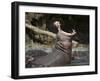 Hippopotamus (Hippopotamus Amphibius) Yawning-James Hager-Framed Photographic Print