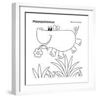 Hippopotamus-Olga And Alexey Drozdov-Framed Giclee Print