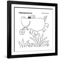 Hippopotamus-Olga And Alexey Drozdov-Framed Giclee Print