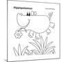 Hippopotamus-Olga And Alexey Drozdov-Mounted Giclee Print