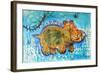 Hippopotamus-Brenda Brin Booker-Framed Giclee Print