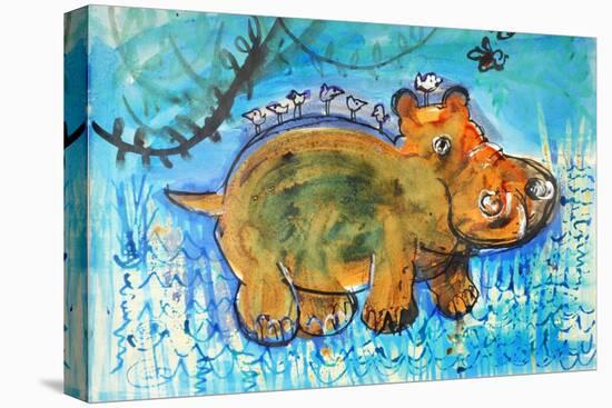 Hippopotamus-Brenda Brin Booker-Stretched Canvas