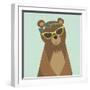 Hipster Bear I-null-Framed Art Print