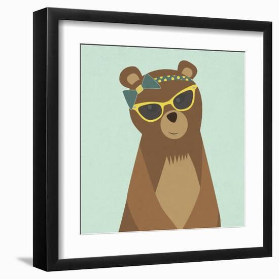 Hipster Bear I-null-Framed Art Print