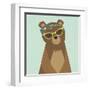 Hipster Bear I-null-Framed Art Print