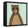 Hipster Bear II-null-Framed Stretched Canvas